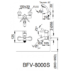 Vòi Sen Tắm Inax BFV-8000S-5C Nóng Lạnh Vòi Sen Tắm